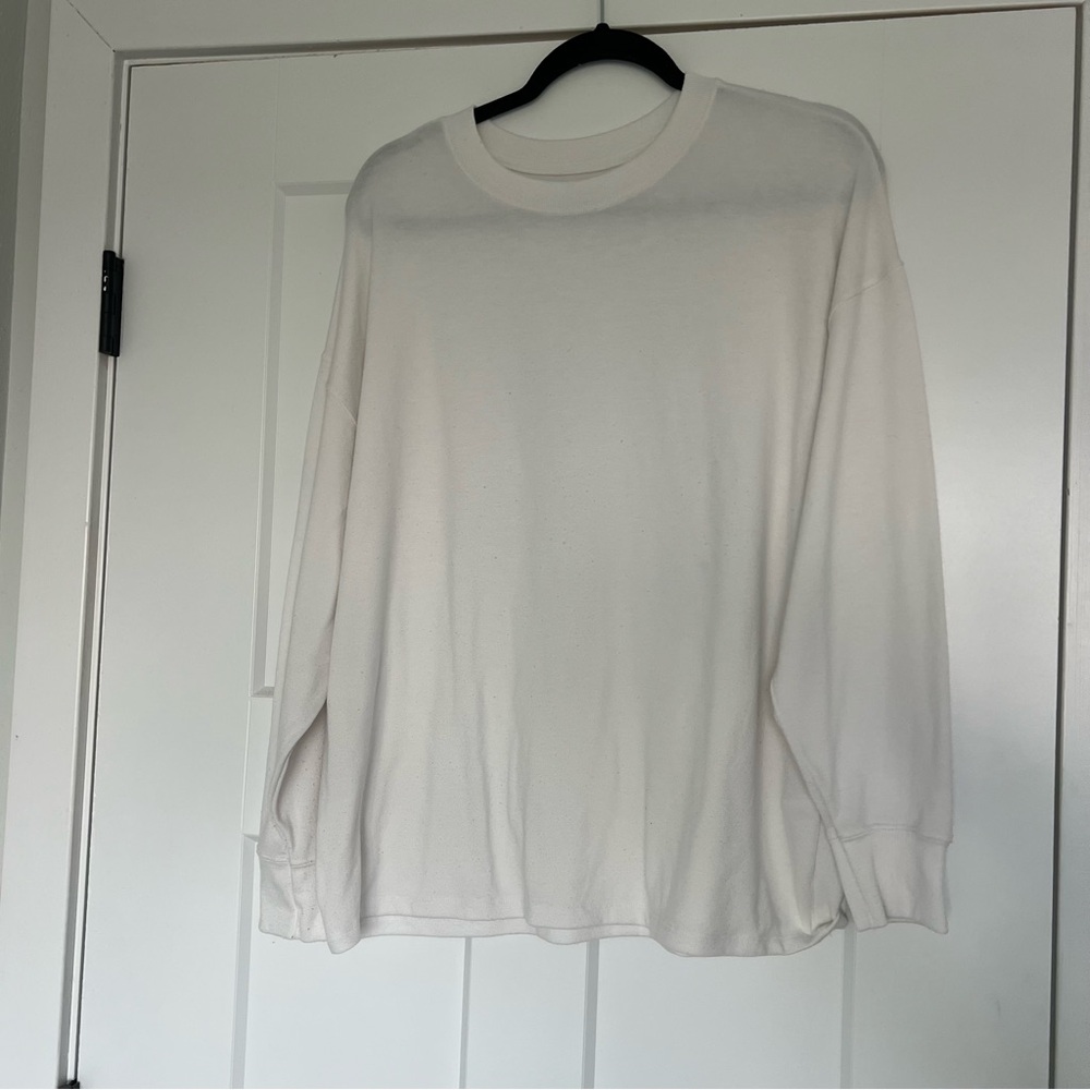 Abercrombie & Fitch White Long Sleeve Tee